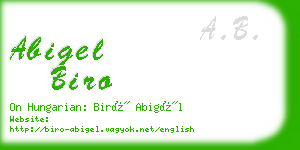 abigel biro business card